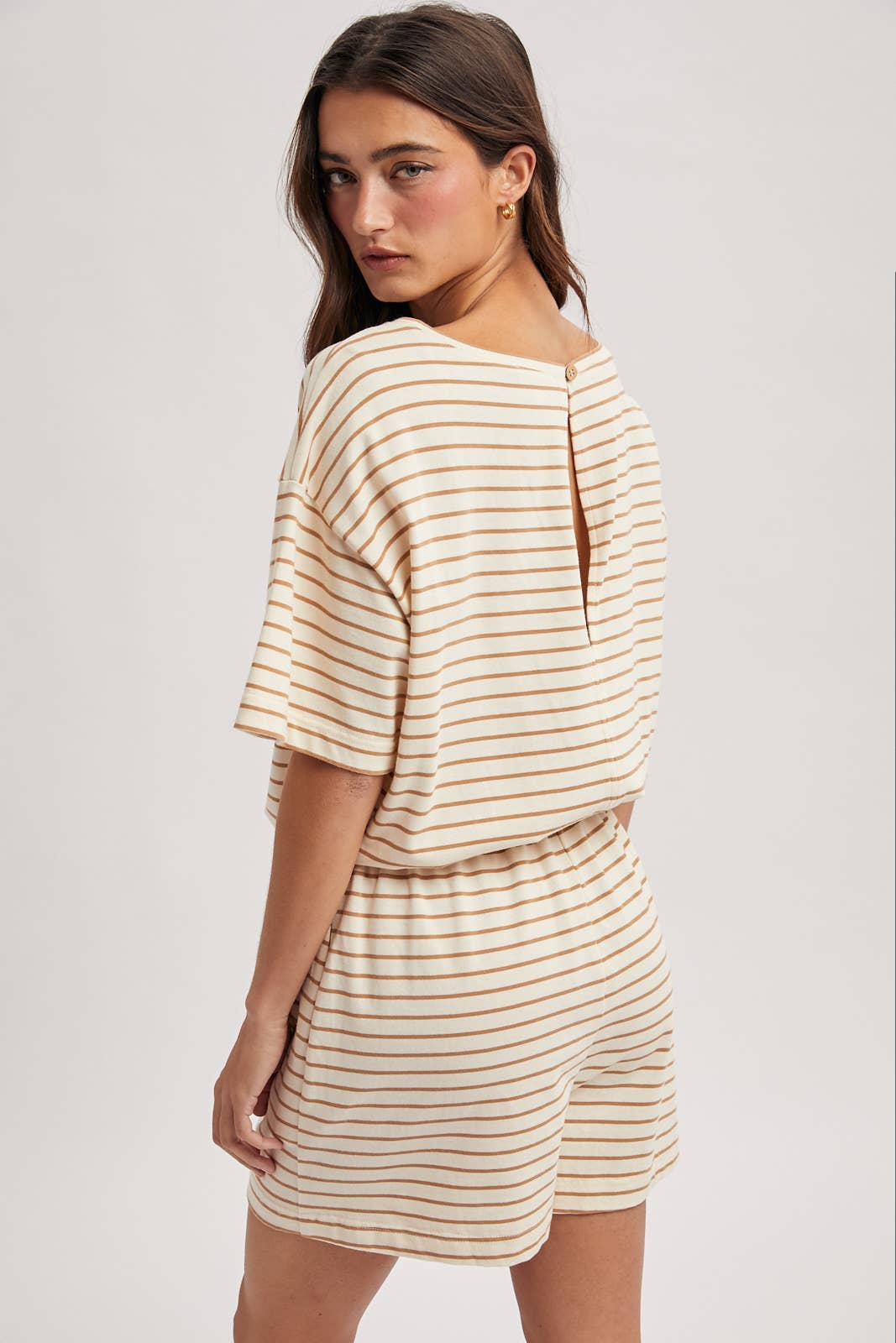 Boatneck Knit Romper