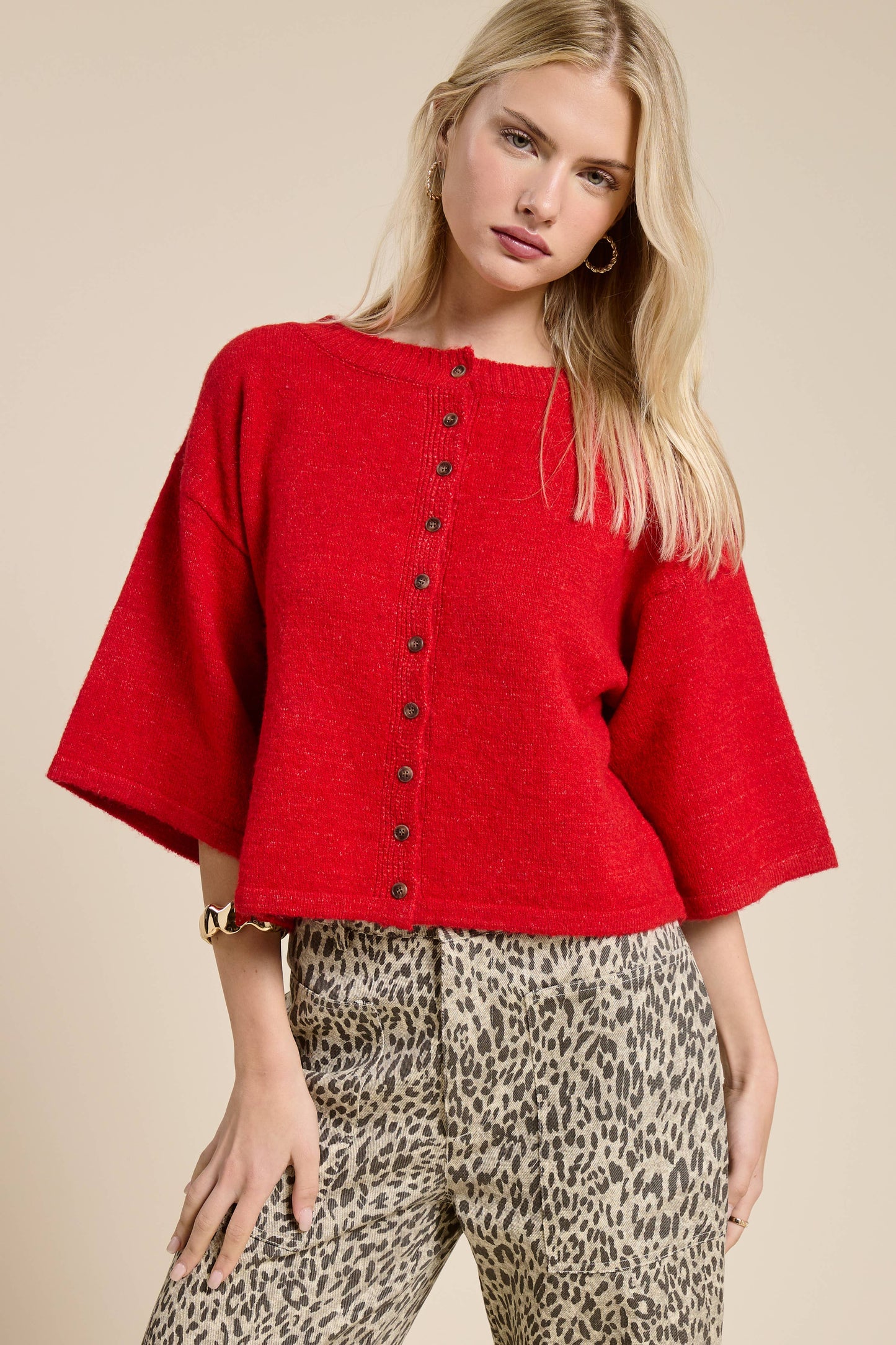 Button Front Cardigan