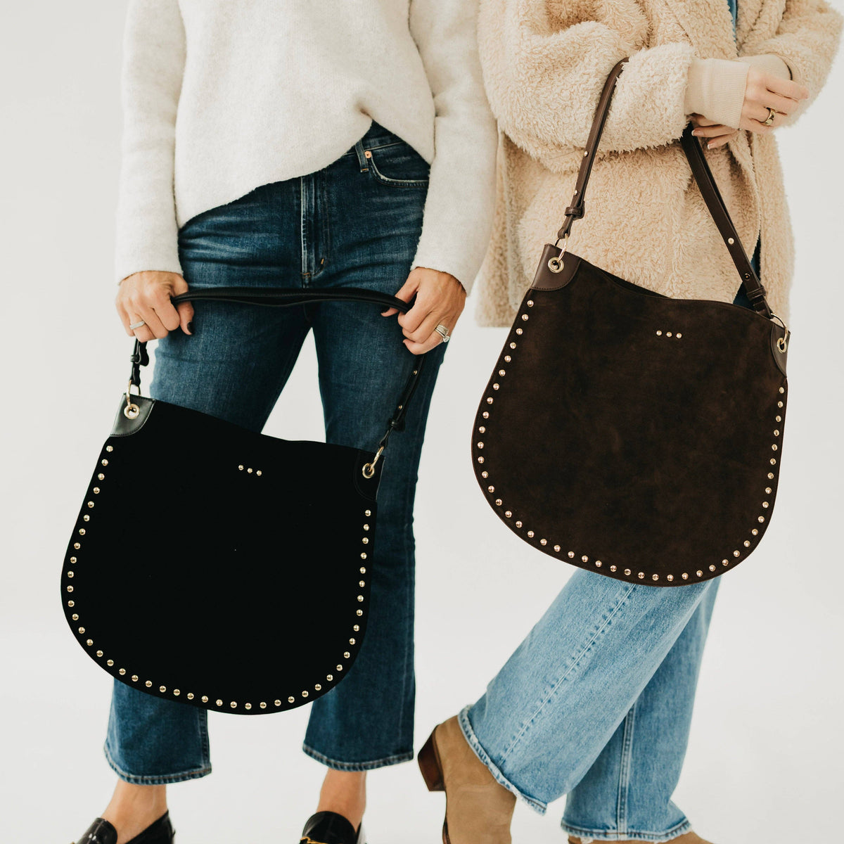 Rosalie Rivet Suede Bag