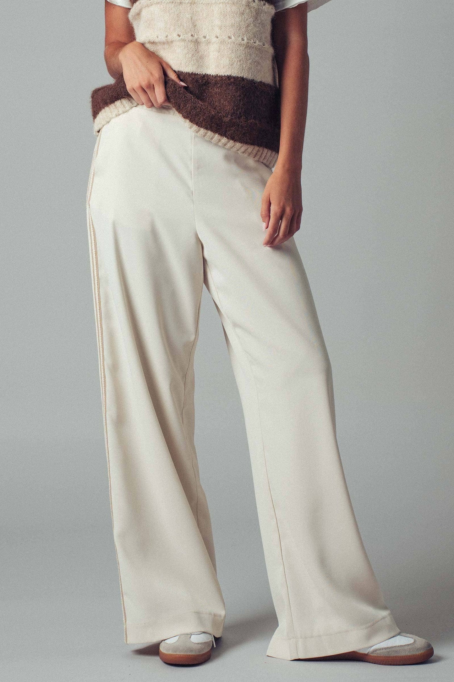 Wide Leg Stripe Lounge Pants