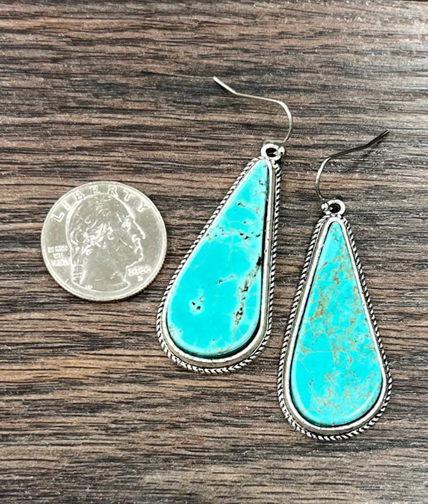 Turquoise Teardrop Earrings