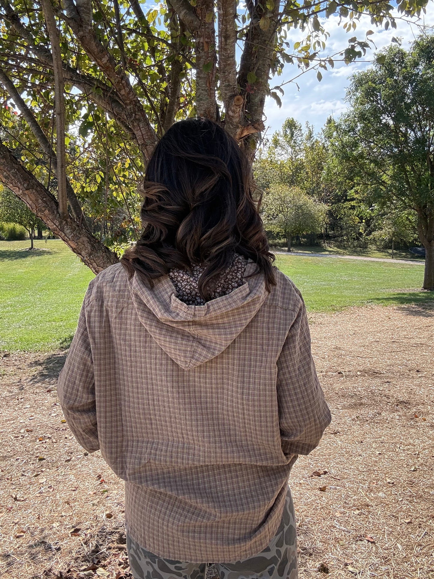 The Willow Plaid Hooded Top