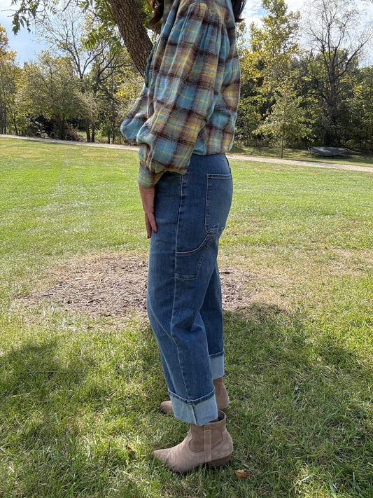 The Easygoing Barrel Denim Pants