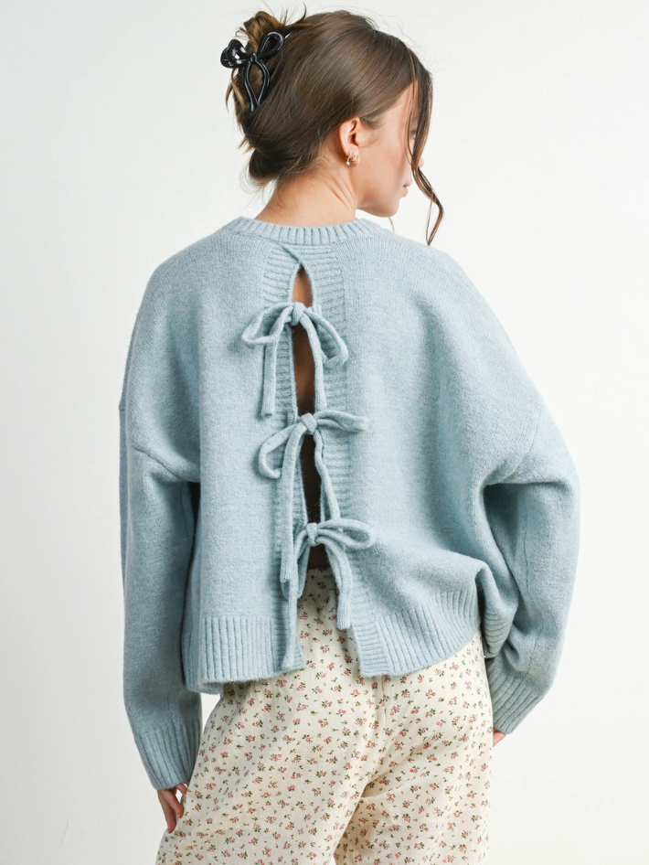 Tie-Back Sweater