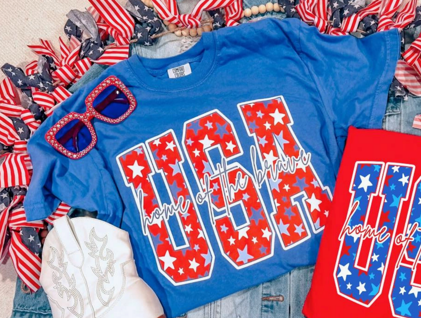USA Home of the Brave Tee