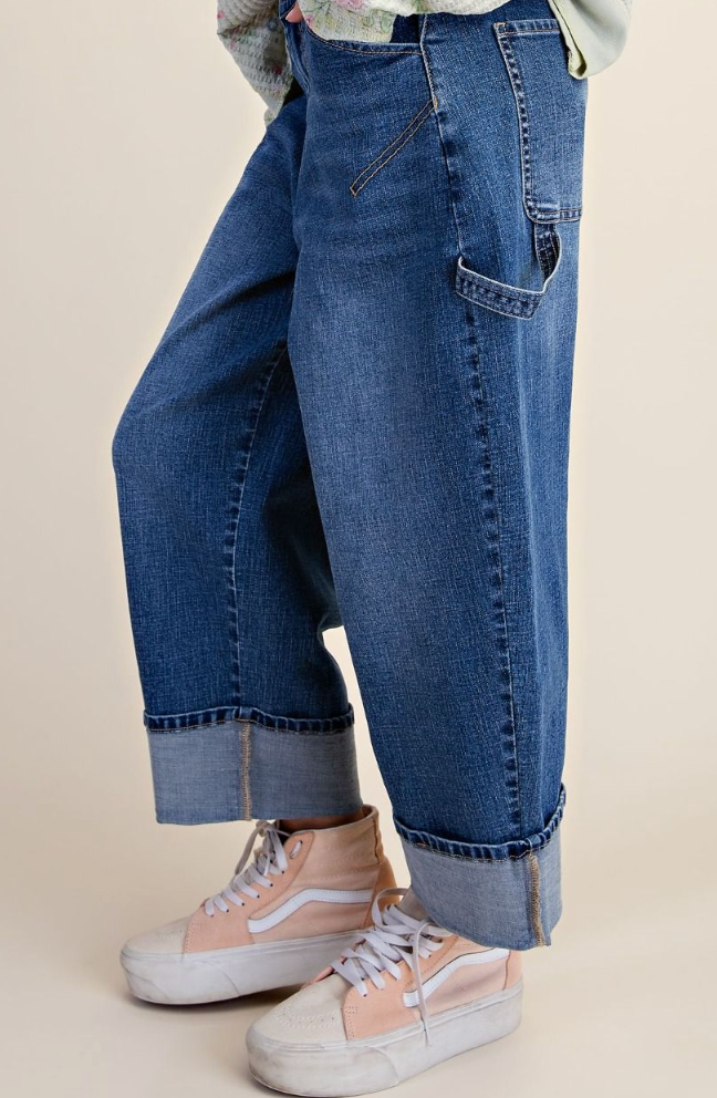 The Easygoing Barrel Denim Pants