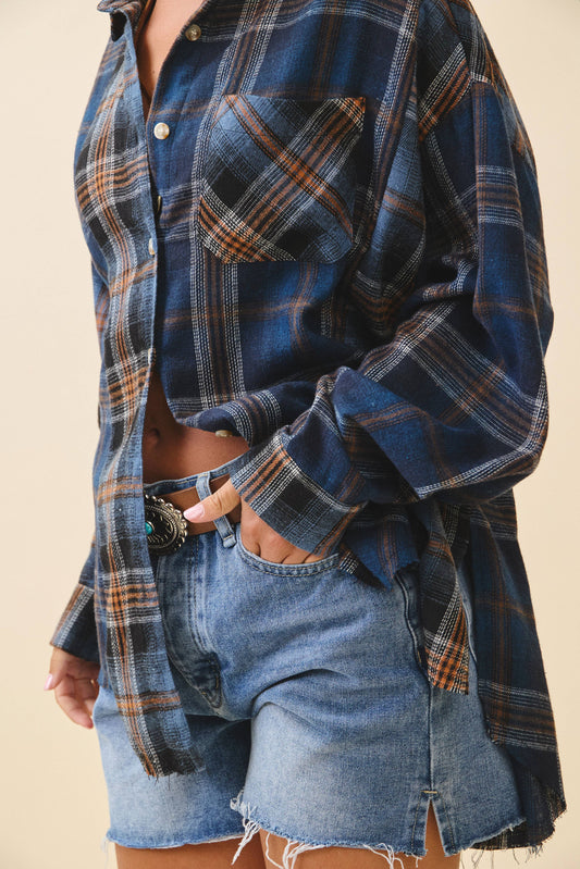 Kambrie Plaid Flannel Shirt
