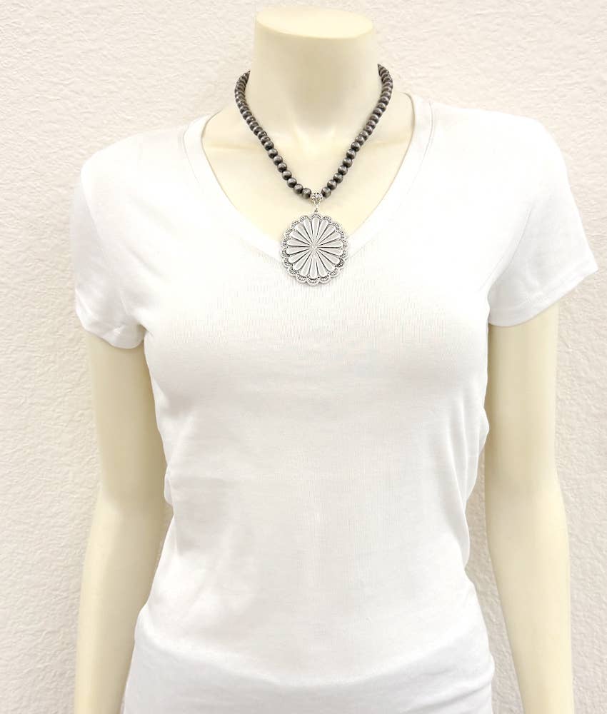 Concho Charm Necklace