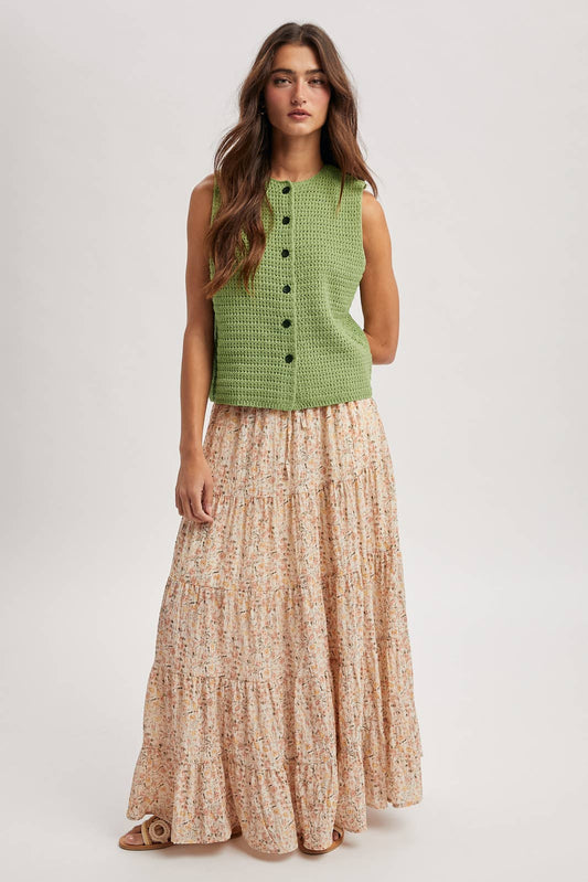 Button-Up Sweater Tank