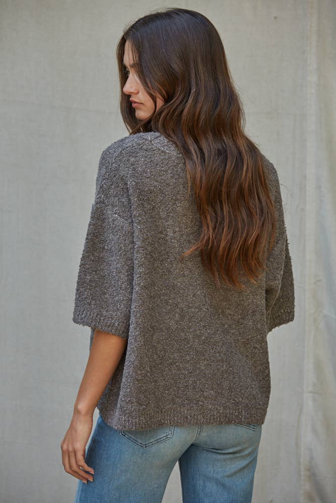 Boucle Boatneck Sweater