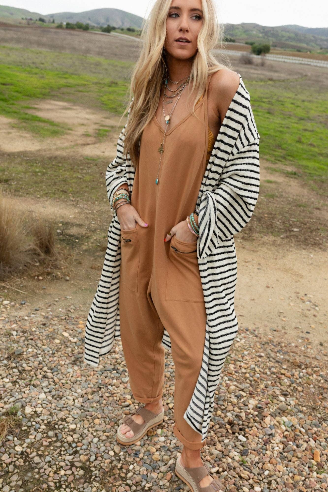 Venyx Striped Duster Cardigan