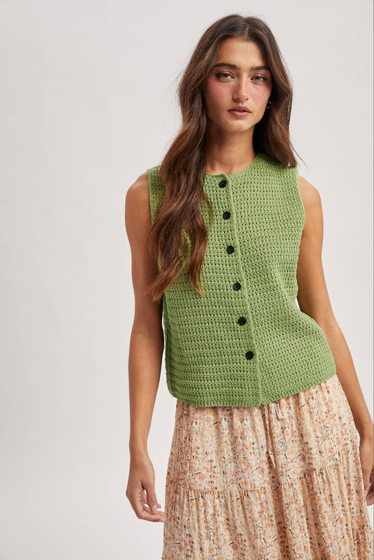 Button-Up Sweater Tank
