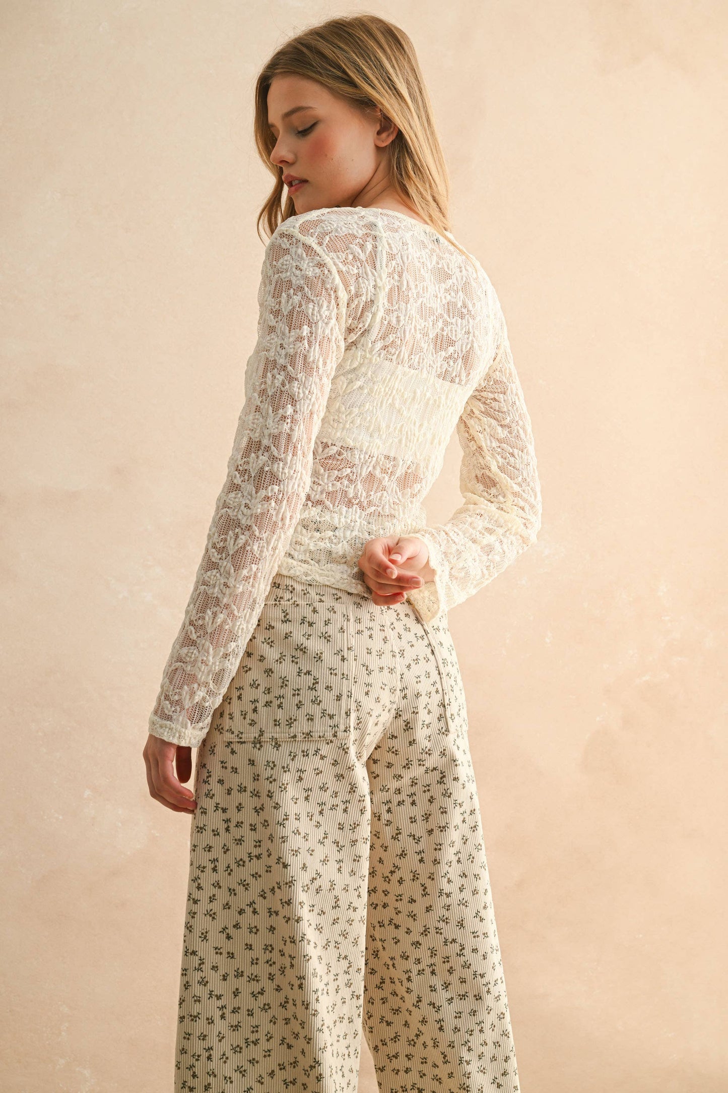 Floral Textured Top