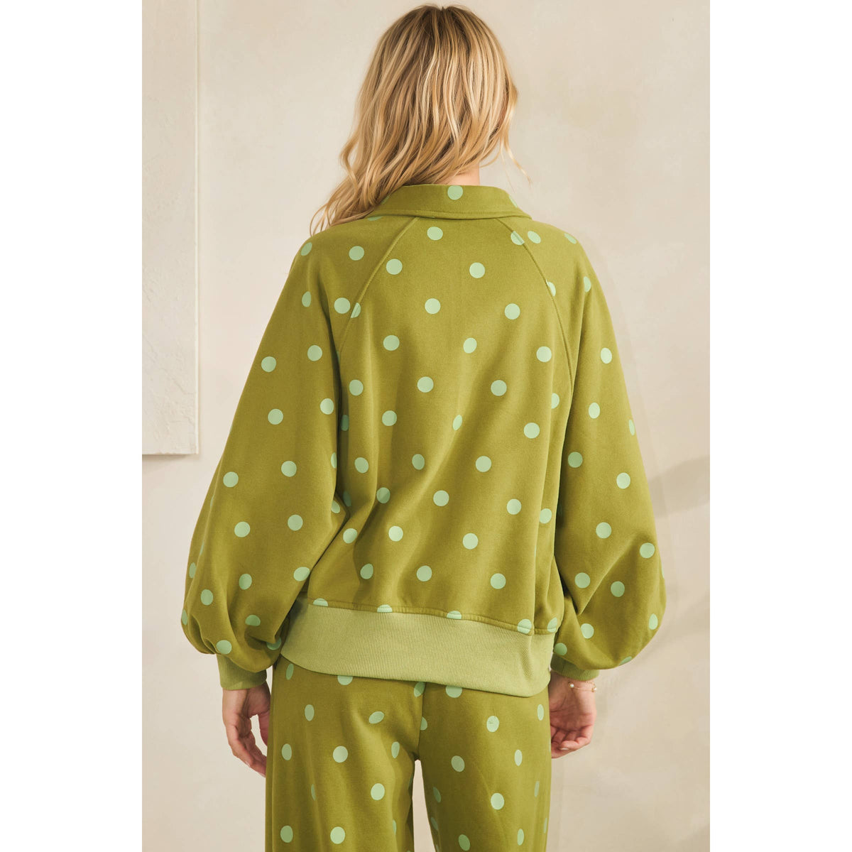 Playful Dot Snap Pullover
