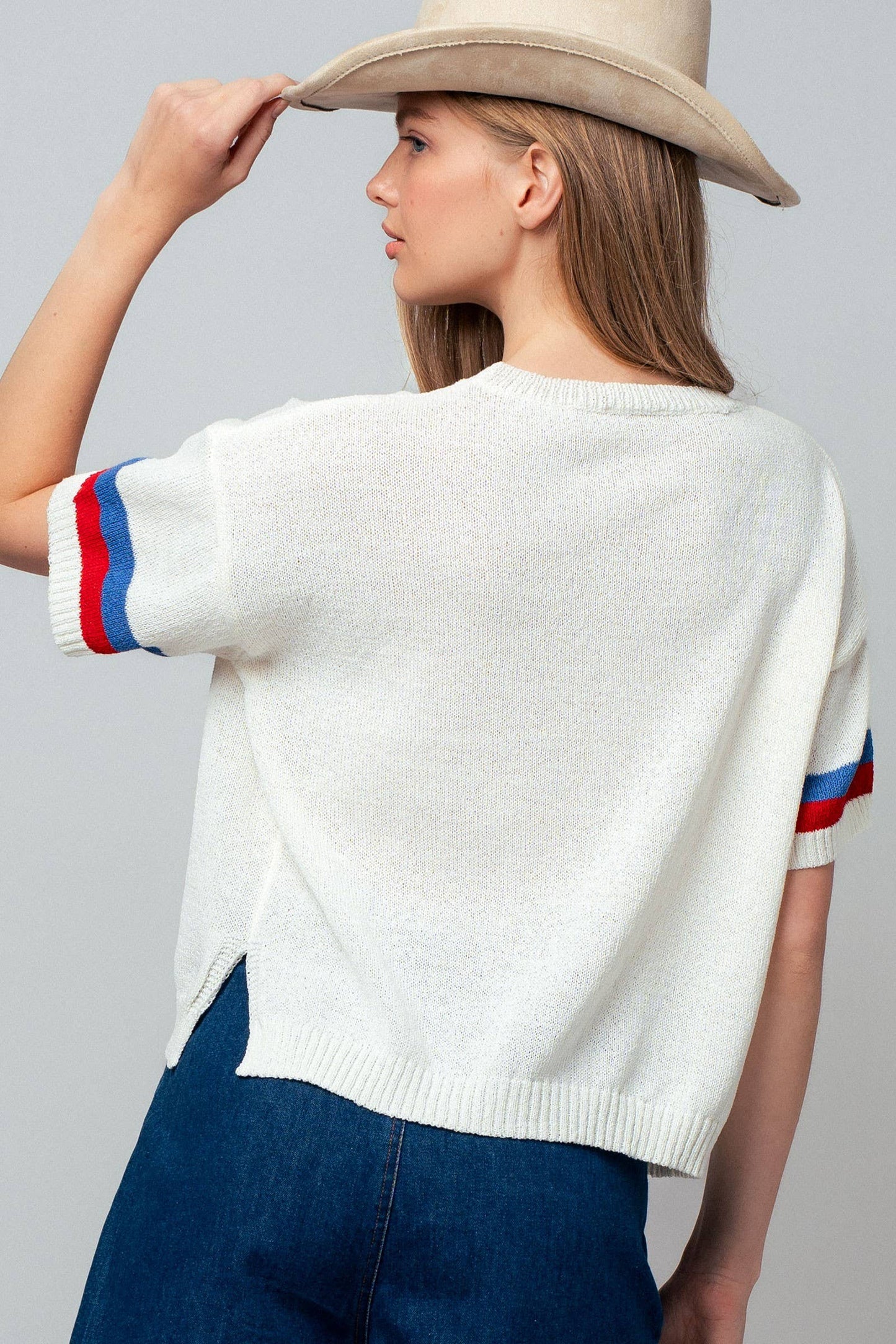 Flag Applique Sweater