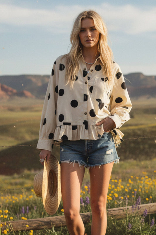 Ruffle Hem Shirt