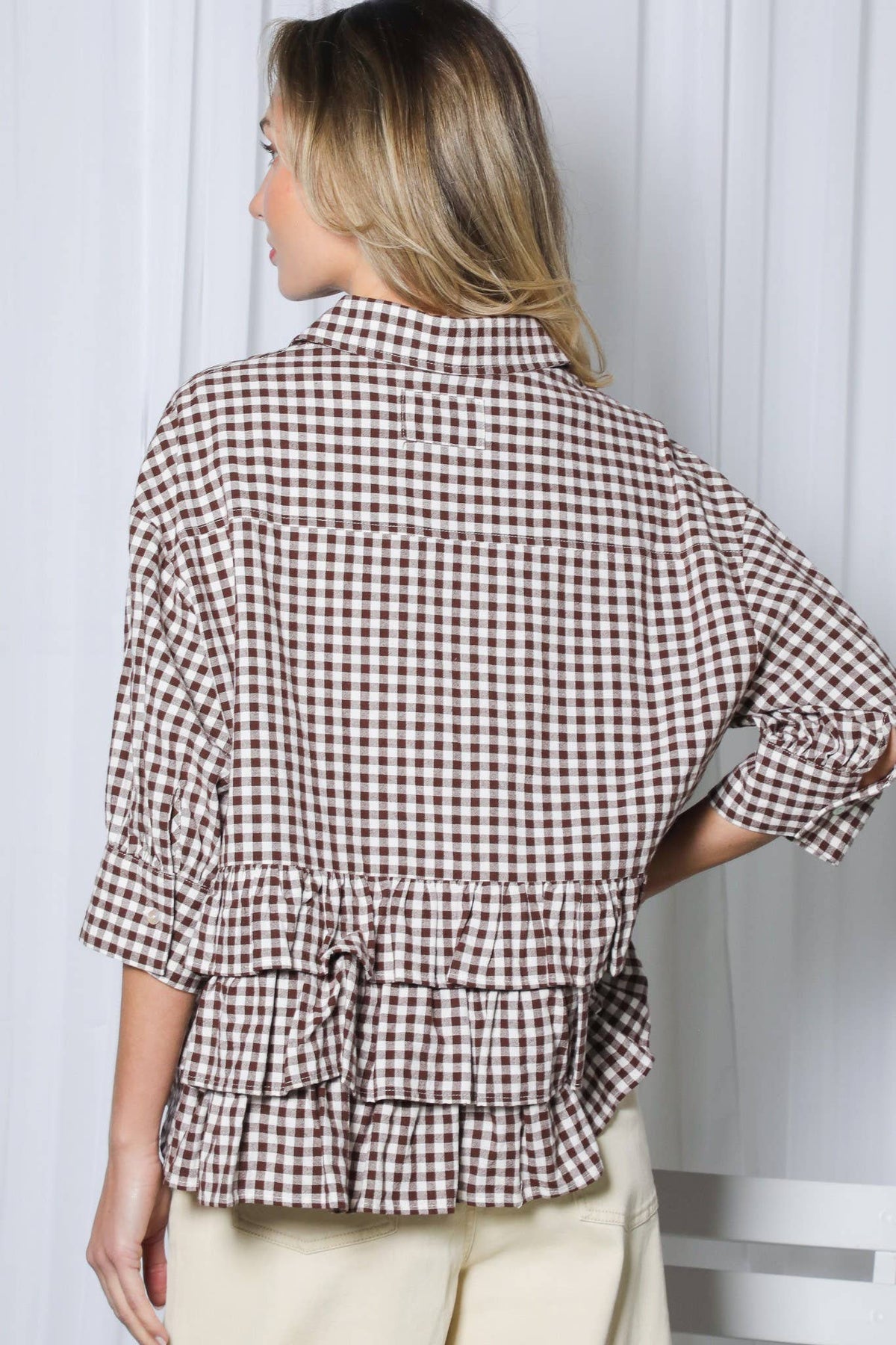 The Countryside Charm Gingham Blouse
