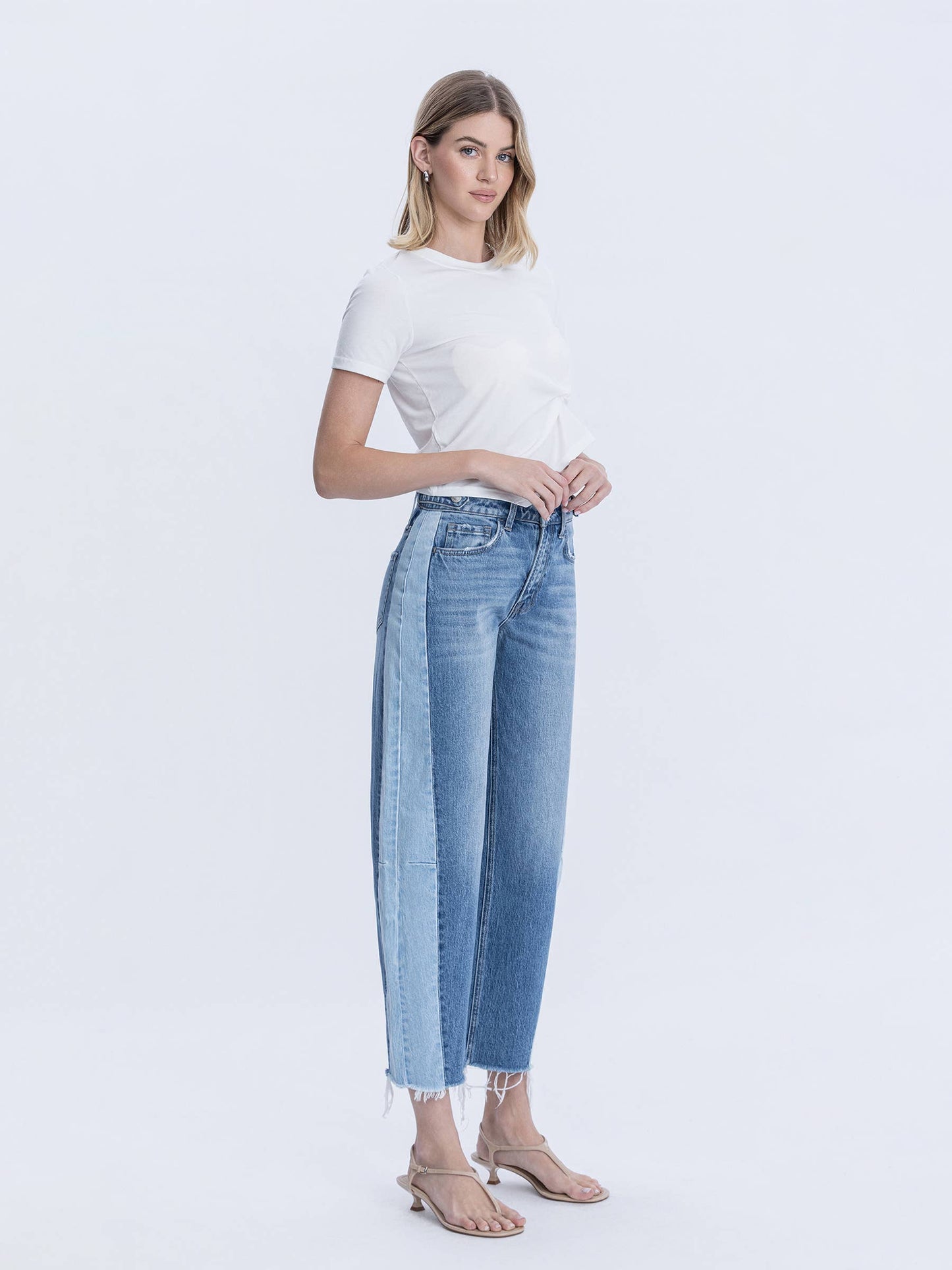 Side Hustle Barrel Leg Jeans