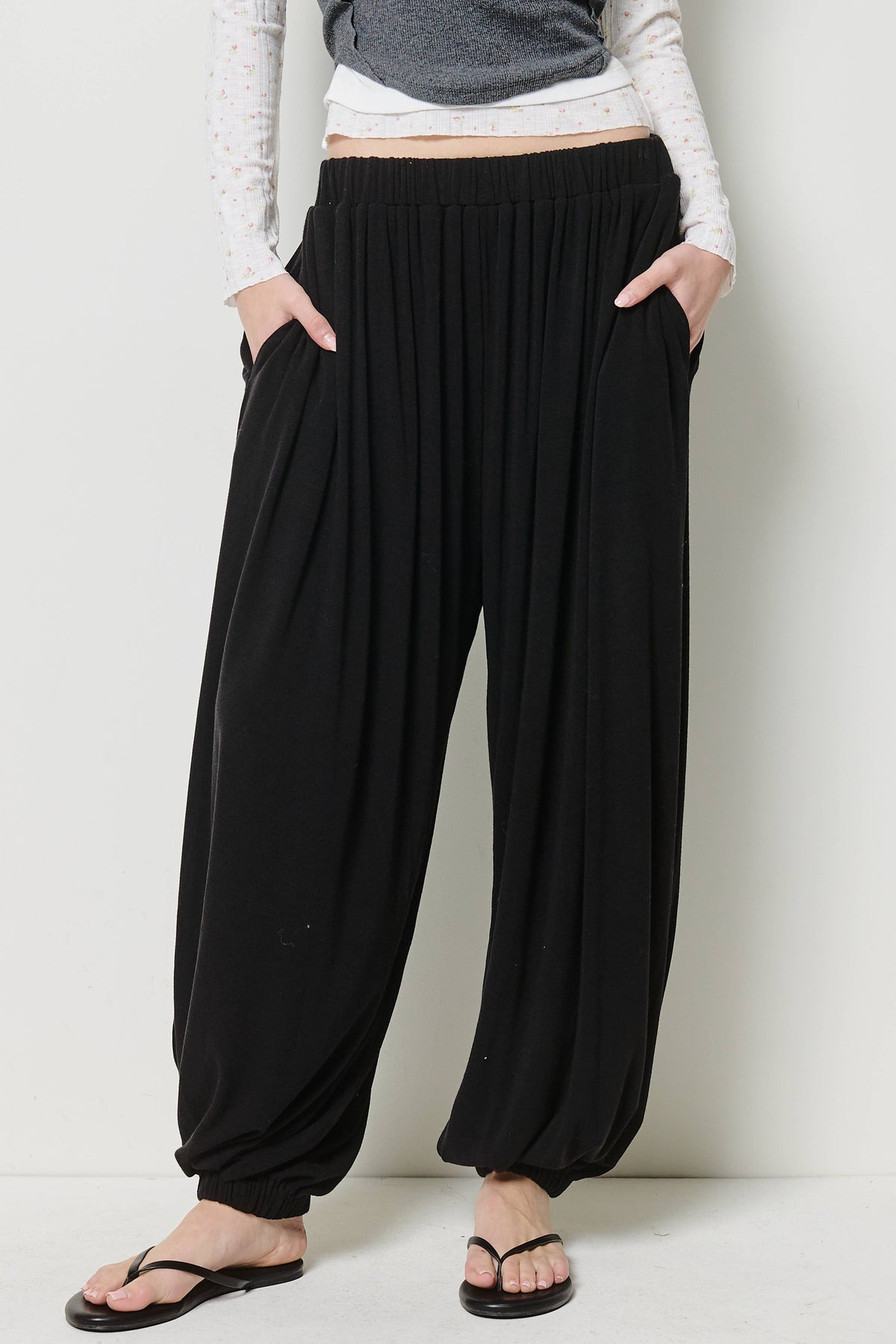 Relaxed Harem Lounge Pants