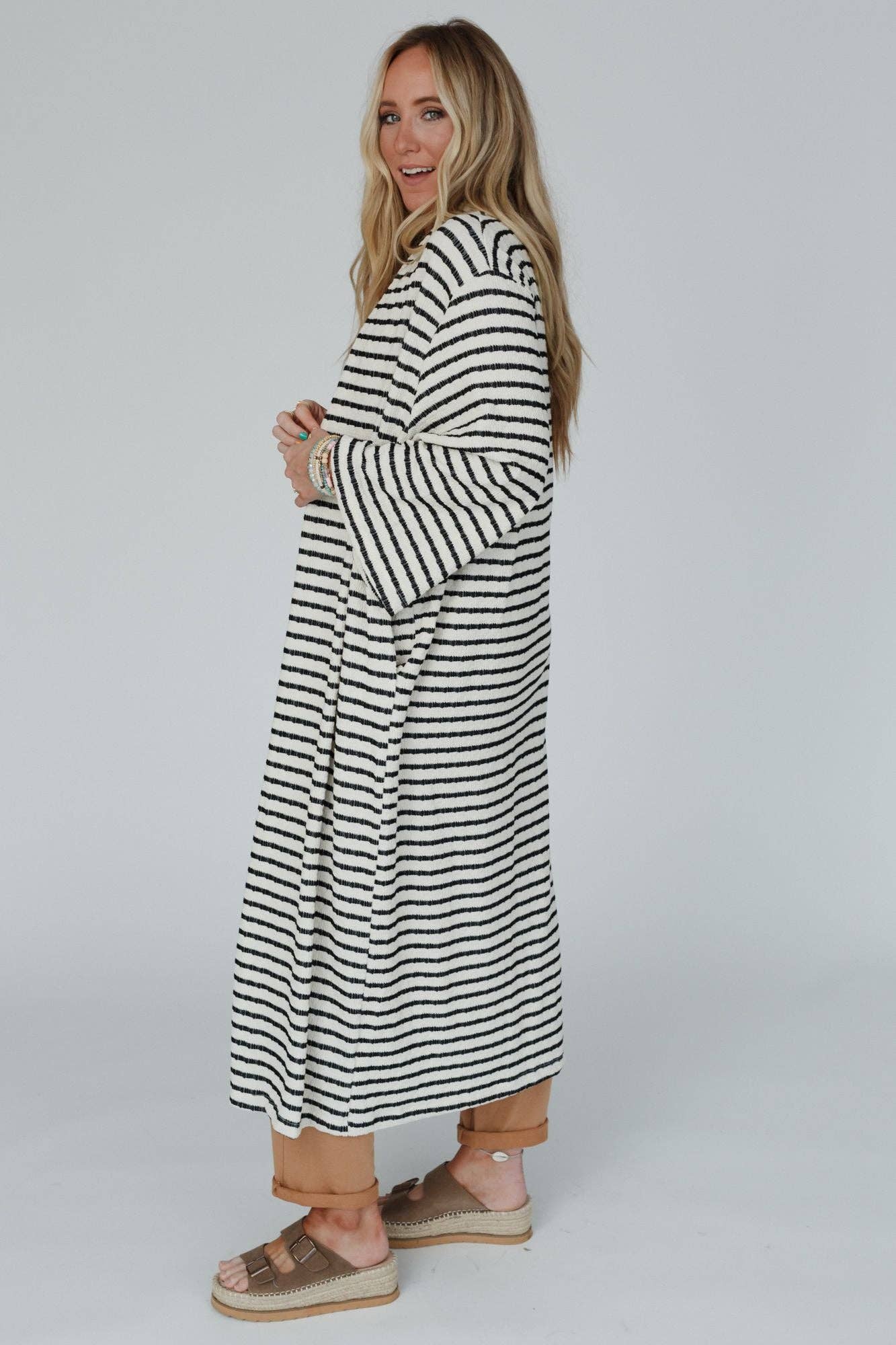 Venyx Striped Duster Cardigan