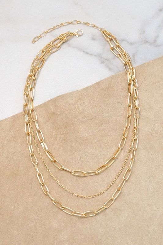 Layered Link Necklace