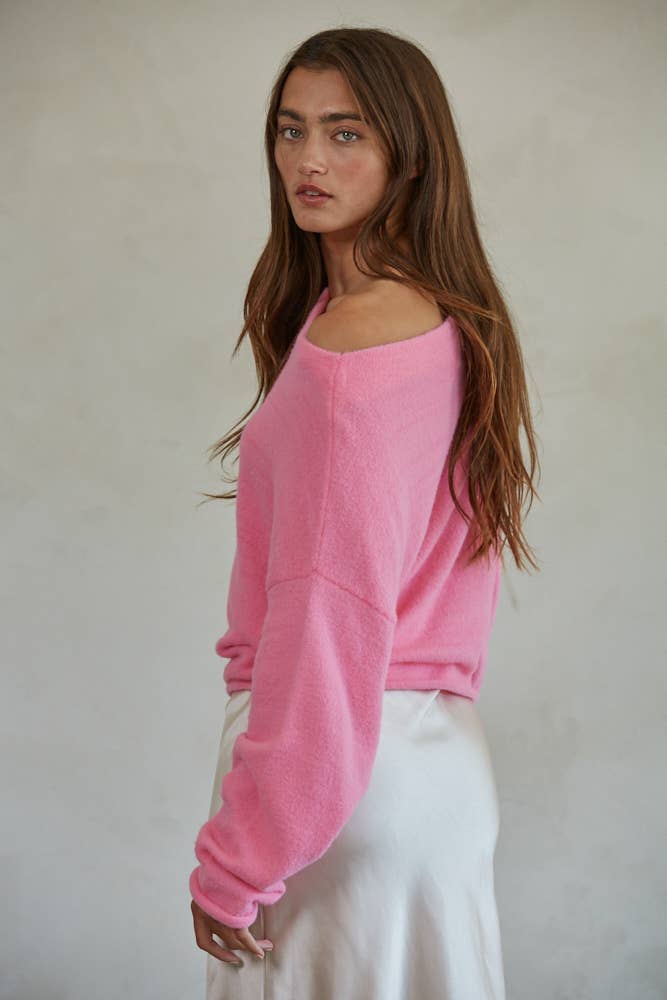 Boat Neck Pullover Top