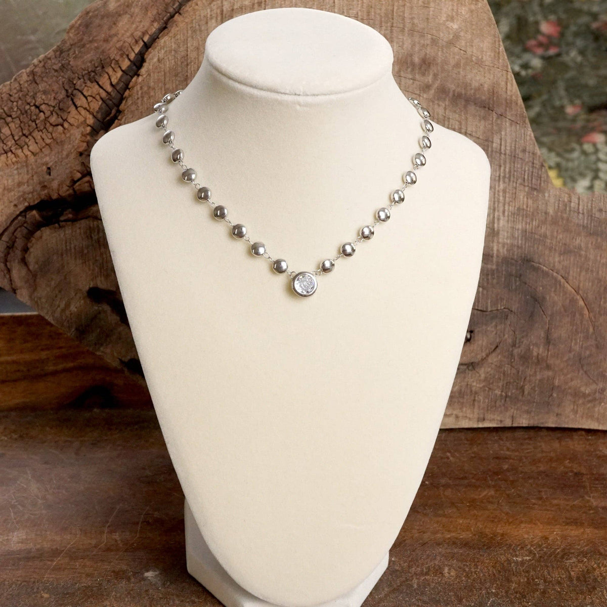 Crystal Bezel Pendant
