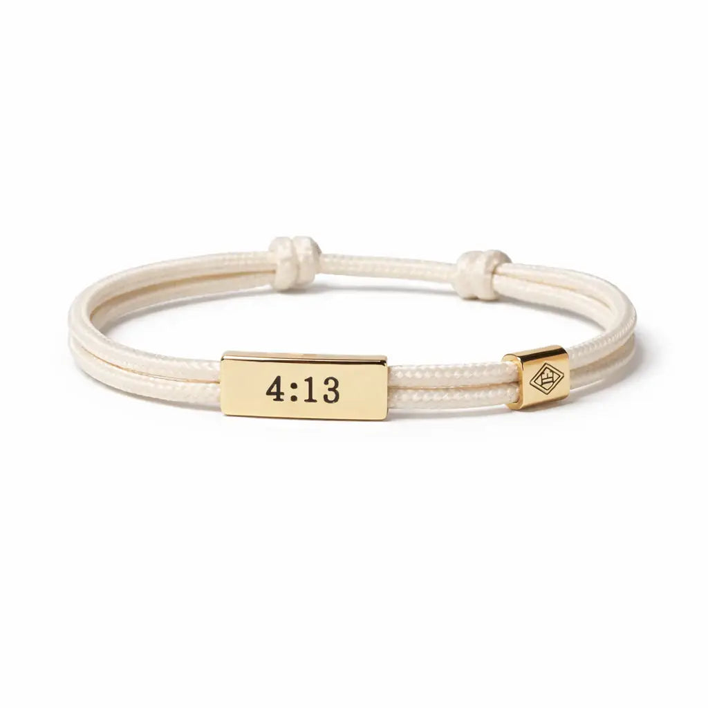 Sentiment Cord Bracelet-Philippians 4:13