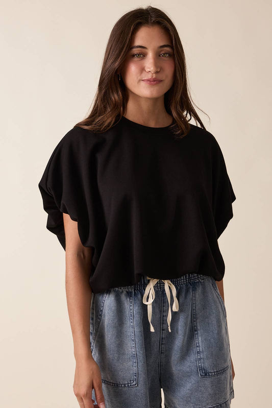 Scuba Bubble Hem Top
