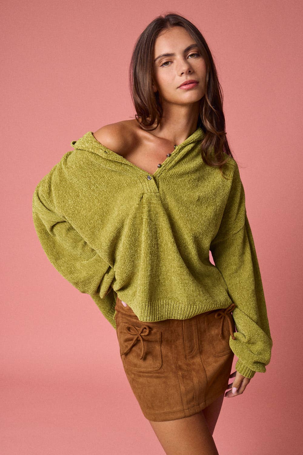 Oversized Button-Up Sweater