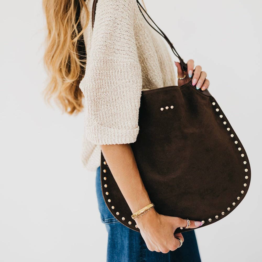 Rosalie Rivet Suede Bag