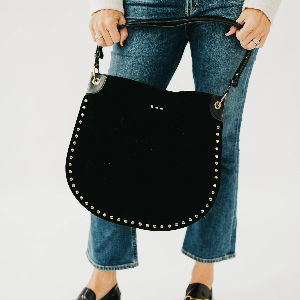 Rosalie Rivet Suede Bag