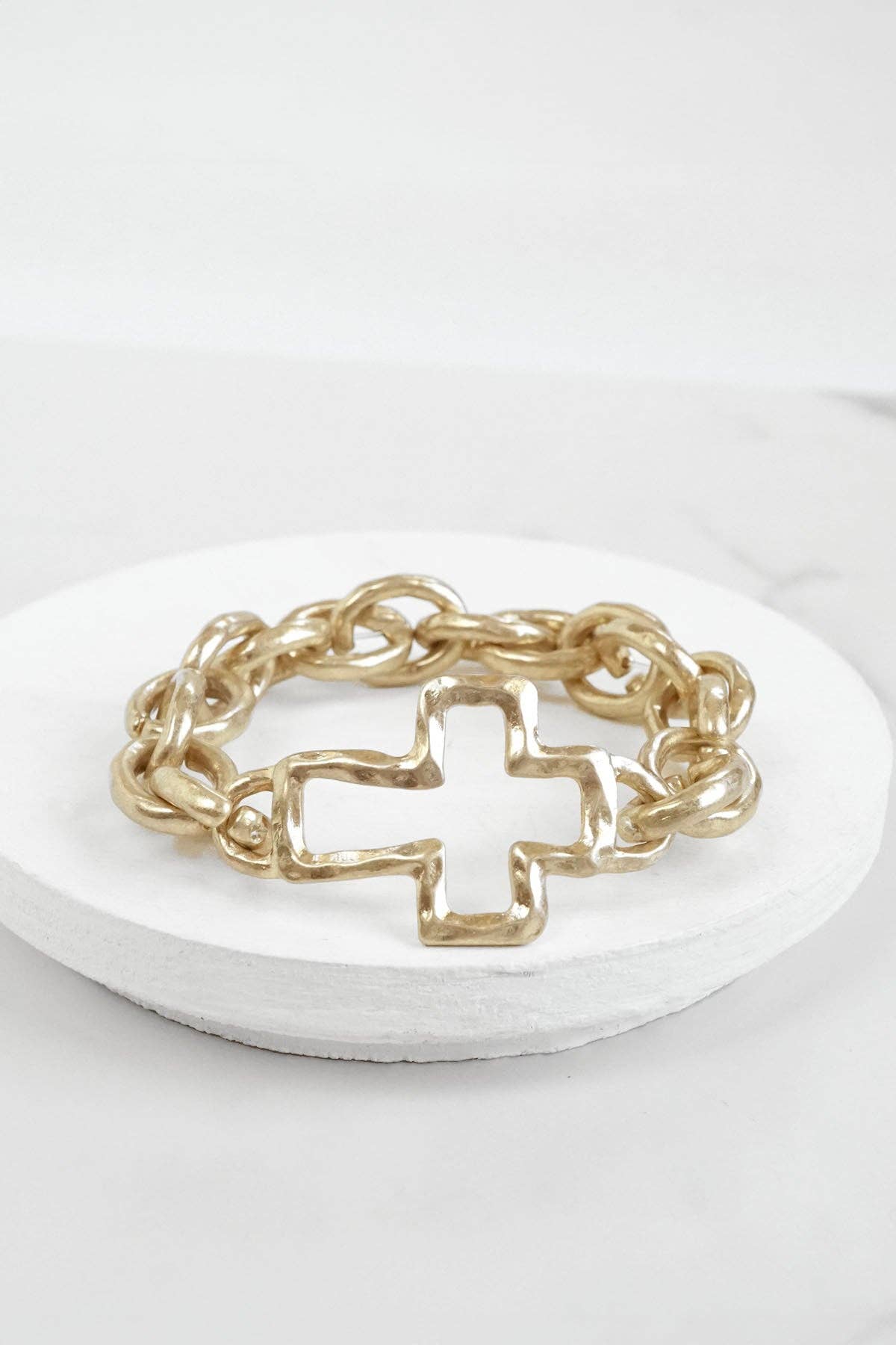 Chunky Cross Bracelet