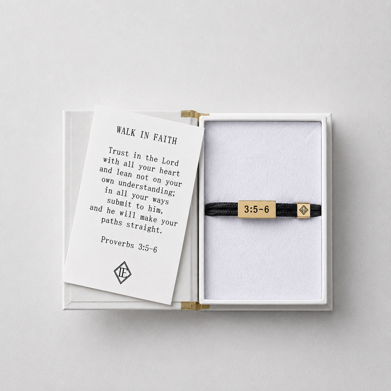 Walk in Faith Bracelet - Proverbs 3:5-6