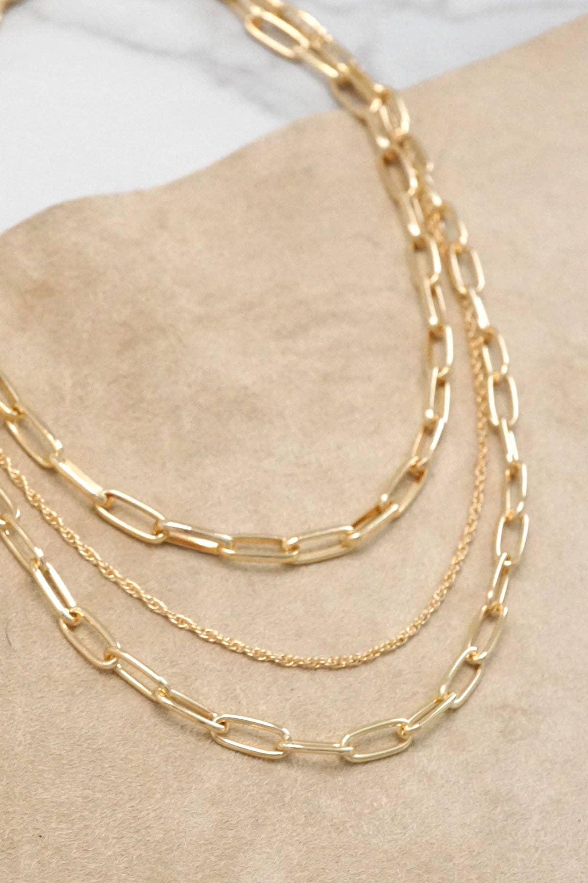 Layered Link Necklace