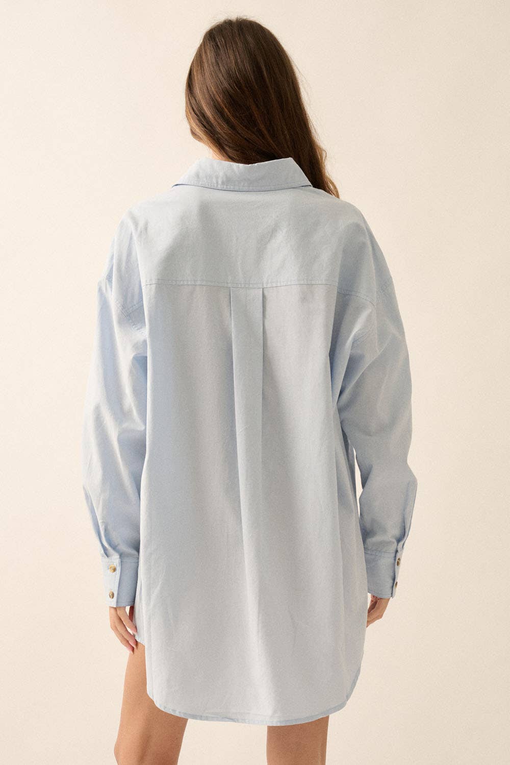 Oversized Pocket Shirt Dress
