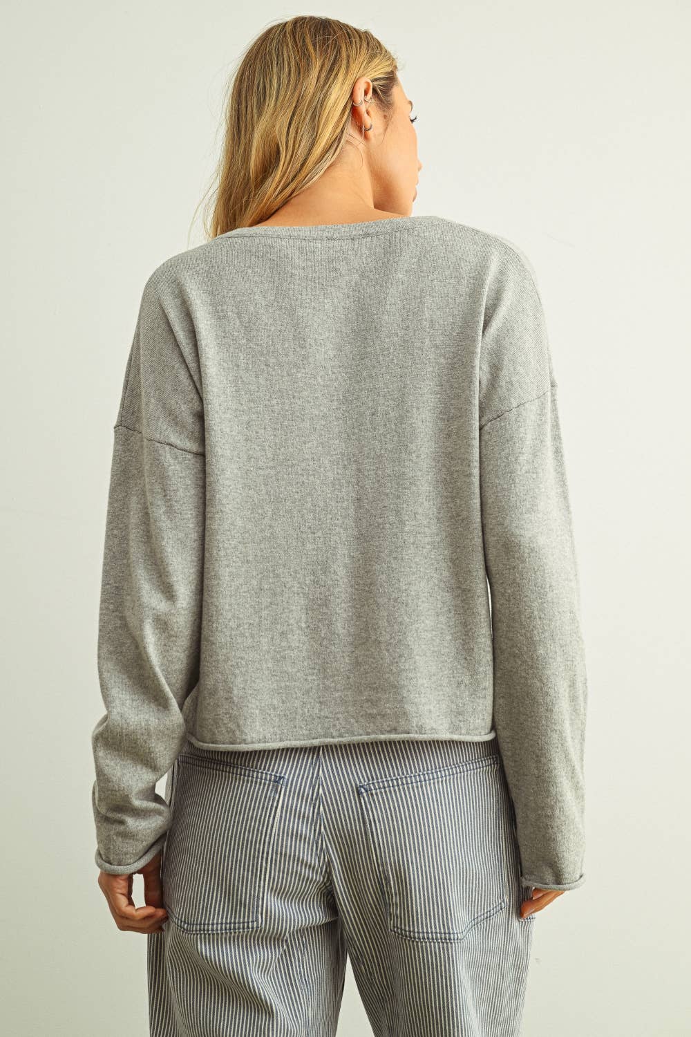 The Easygoing Rolled Hem Top