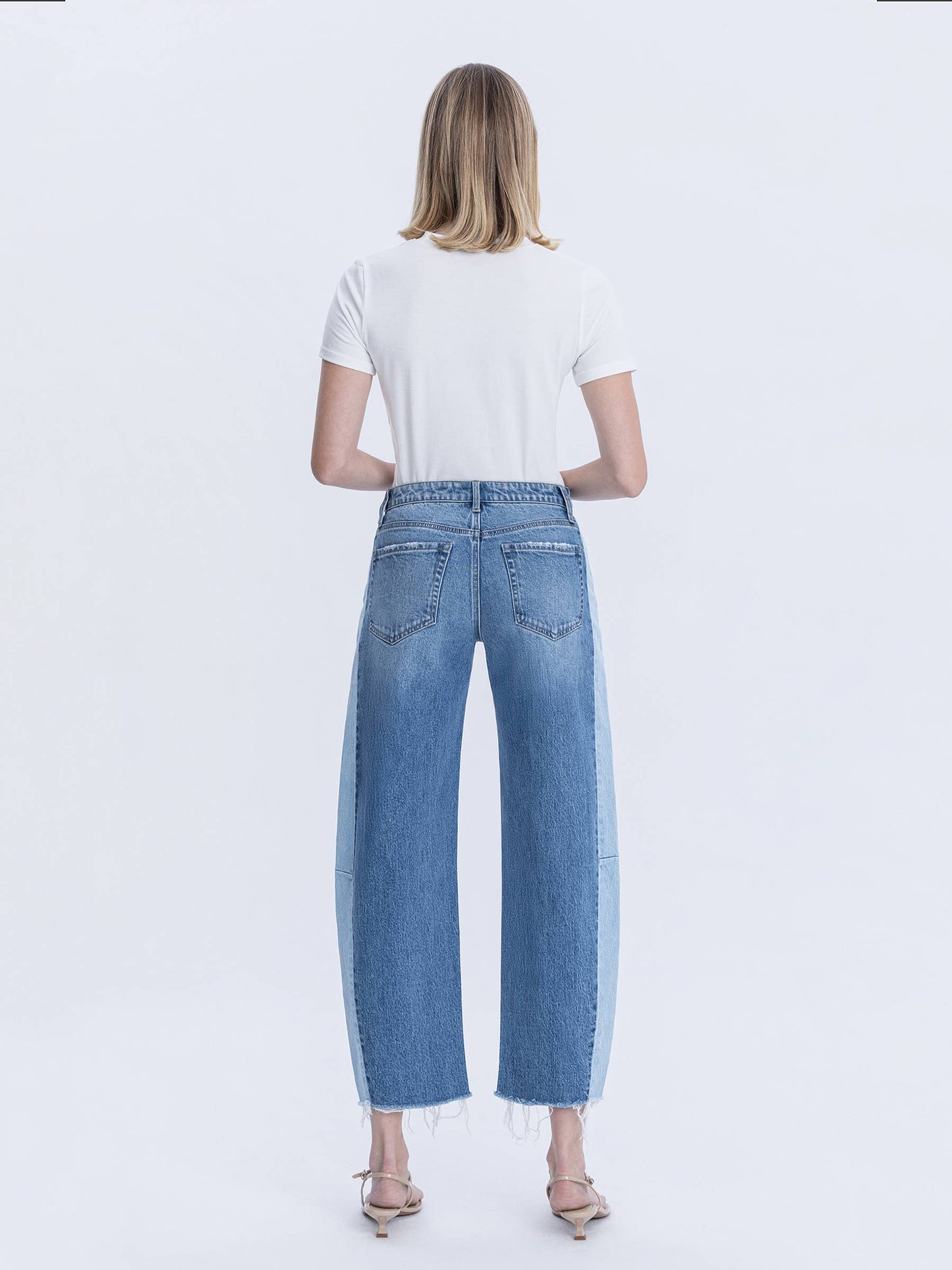 Side Hustle Barrel Leg Jeans