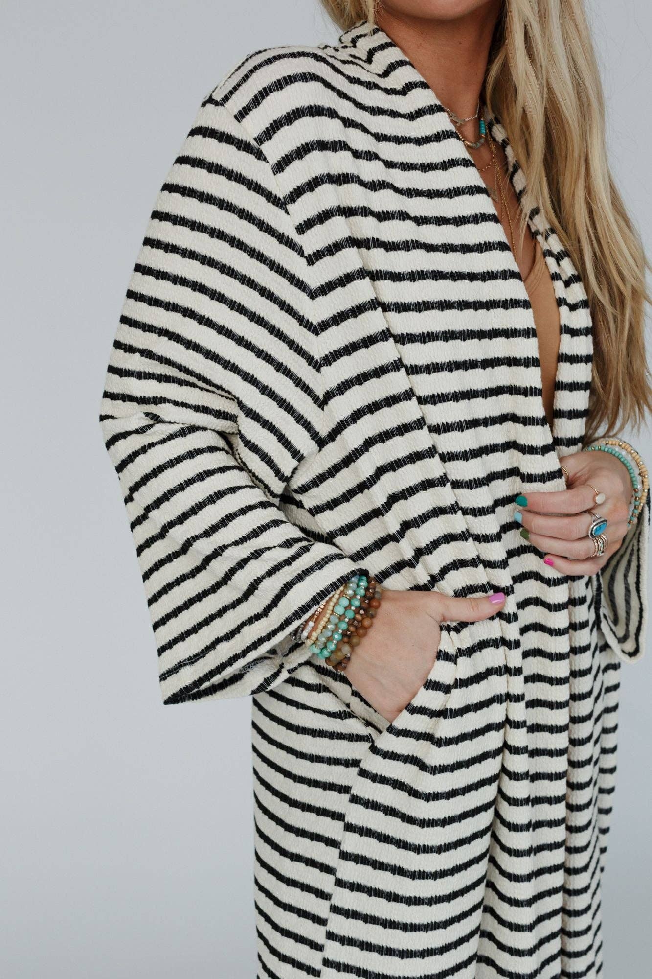Venyx Striped Duster Cardigan