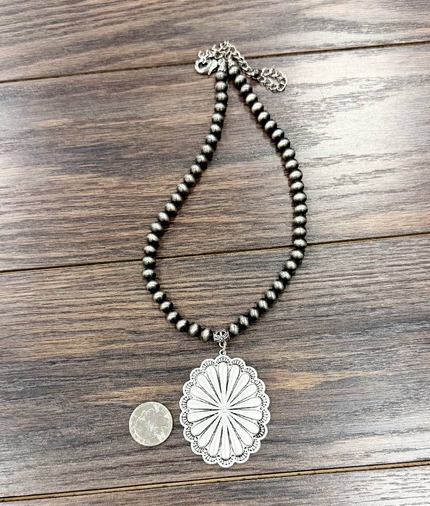 Concho Charm Necklace