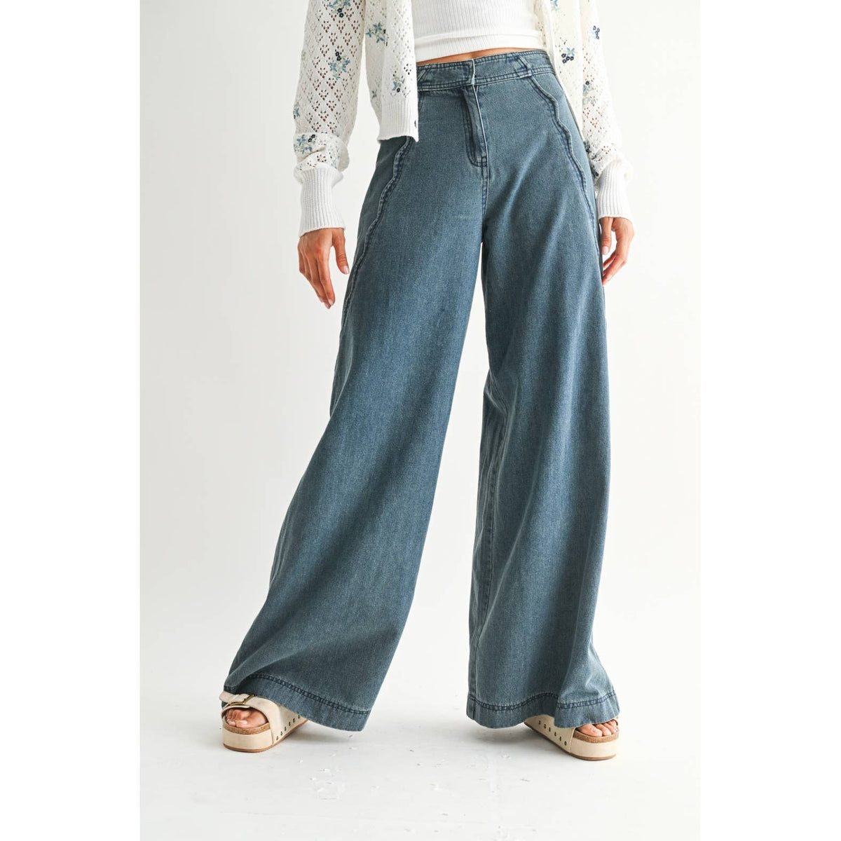 The Easy Does It Wide-Leg Jeans