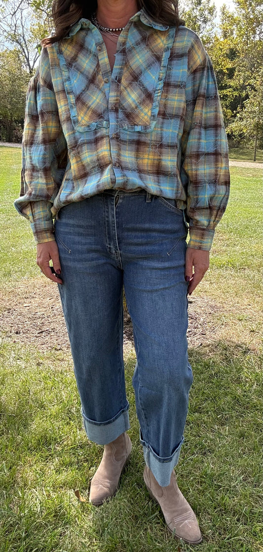 The Easygoing Barrel Denim Pants