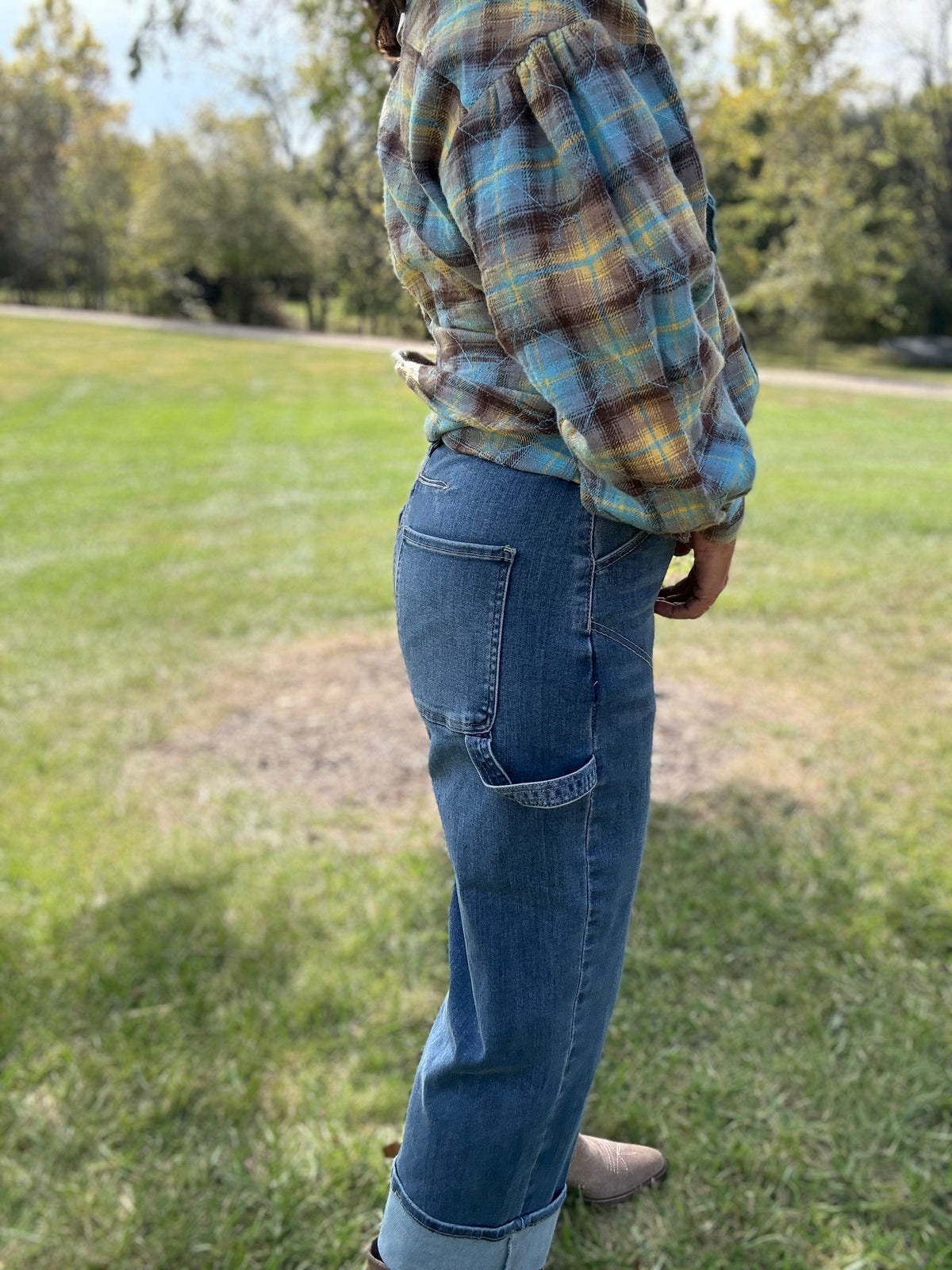 The Easygoing Barrel Denim Pants