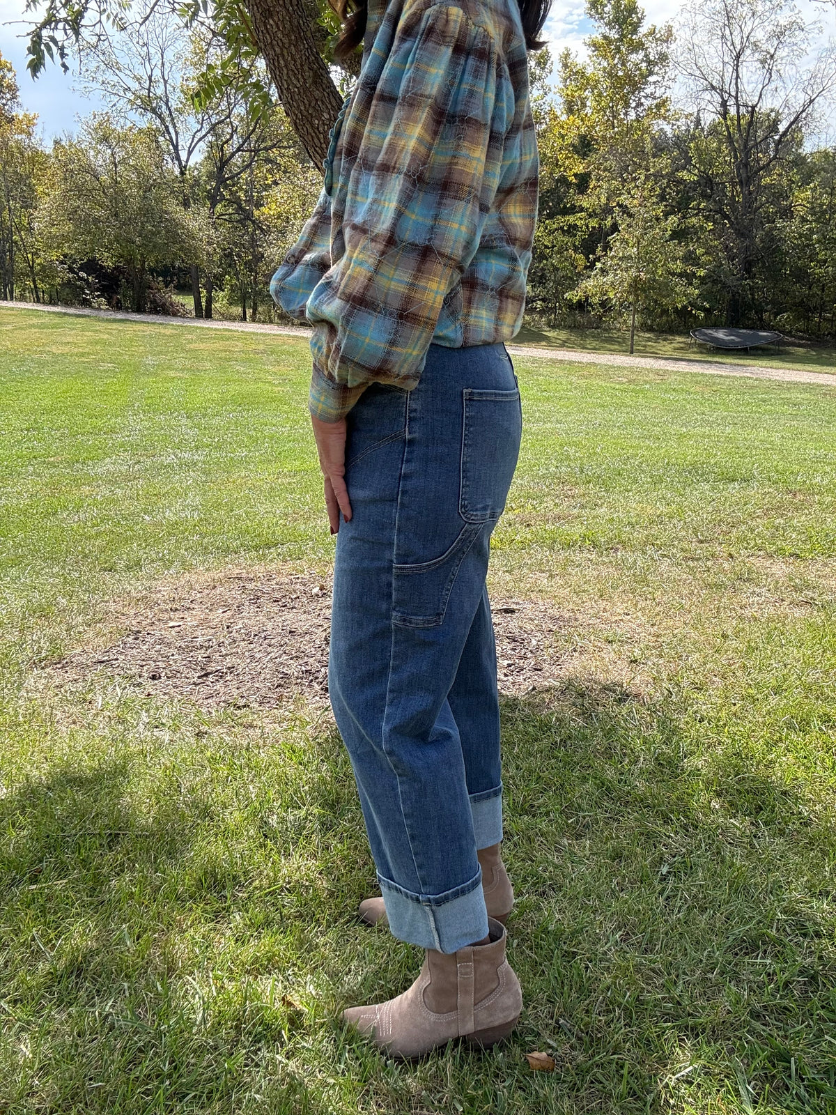 The Easygoing Barrel Denim Pants
