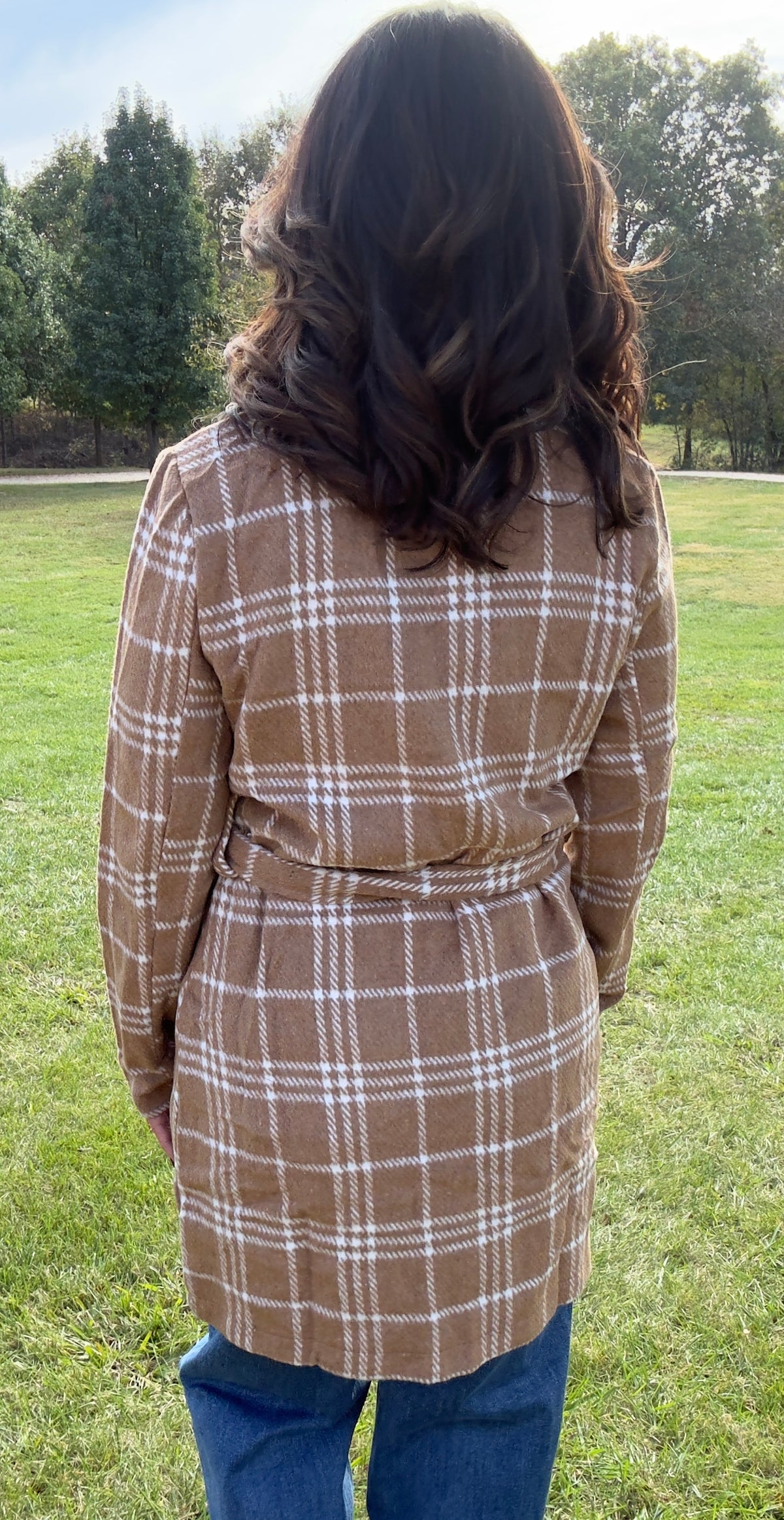 The Autumn Stroll Plaid Coat