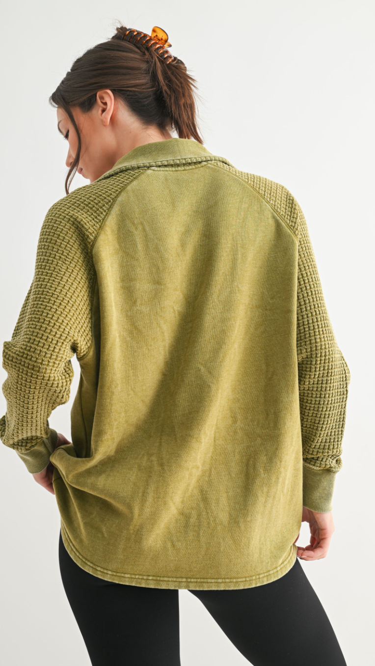 Duality Waffle Knit Henley