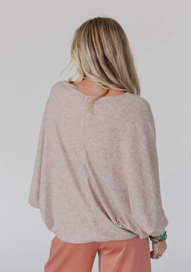 Fly with Me Batwing Sleeve Fall Knit Sweater