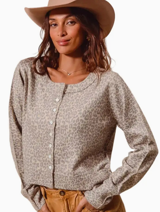 Vintage Leopard Cardigan