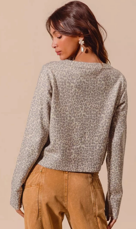 Vintage Leopard Cardigan