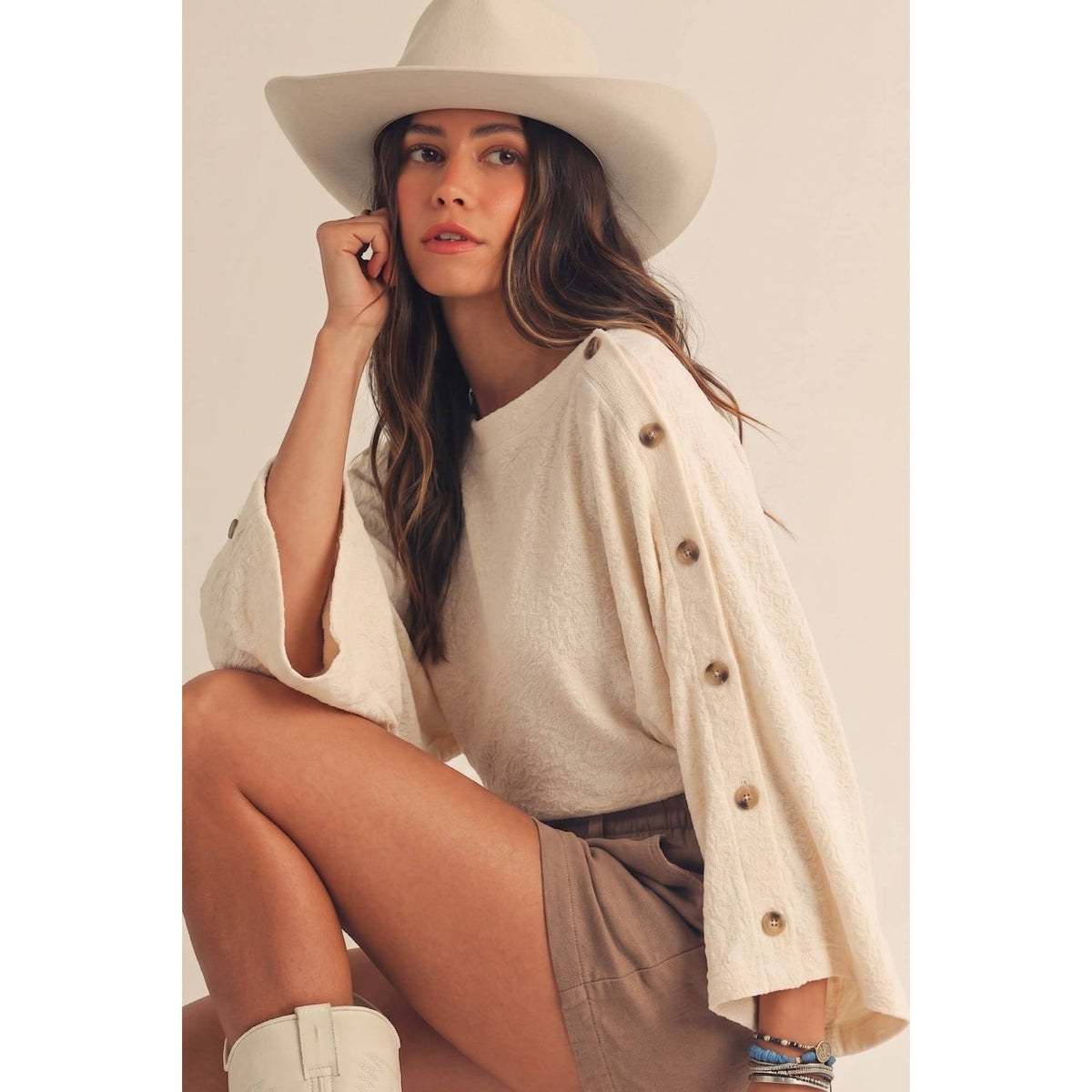 Chic Dolman Sleeve Knit Top